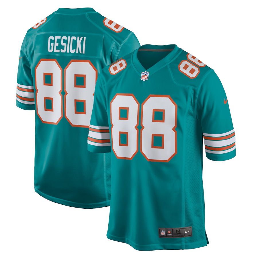 Men Miami Dolphins #88 Mike Gesicki Nike Green Alternate Game NFL Jersey